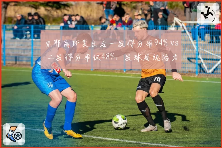 克耶高斯复出后一发得分率94% vs 二发得分率仅48%，发球局统治力严重失衡